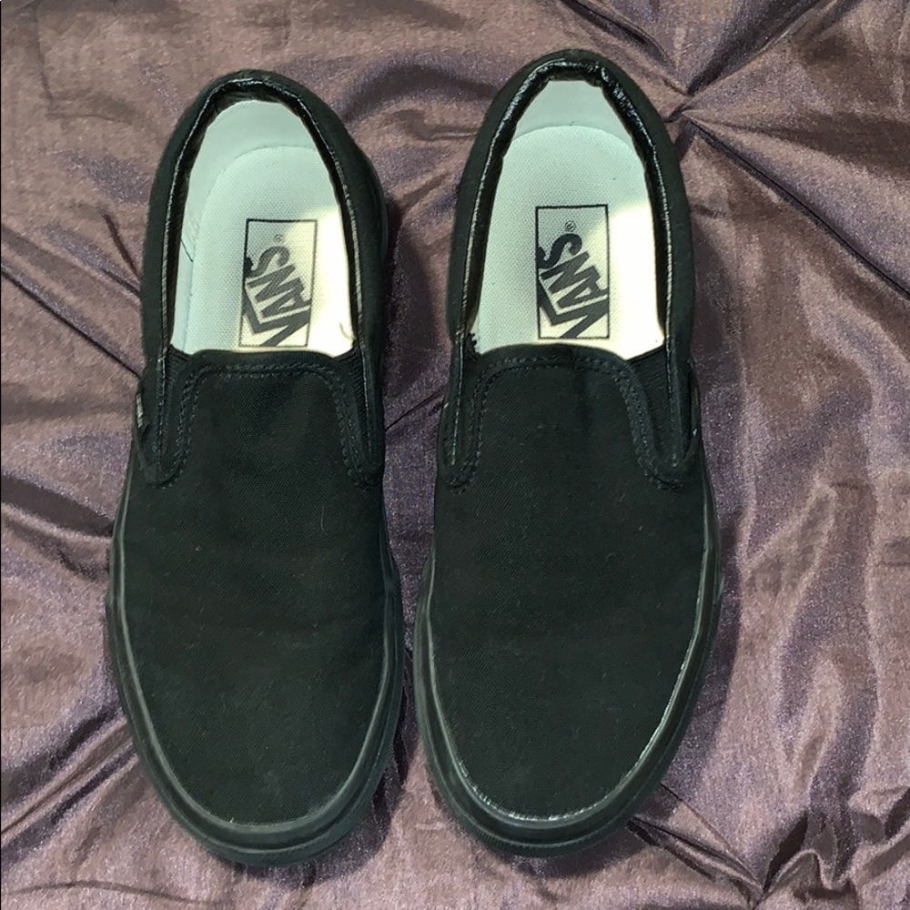 Black slip on vans